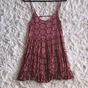 Maroon brandy Melville sundress